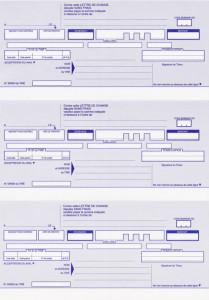 ELVE Ramette de traites normalisées, 2 par feuille