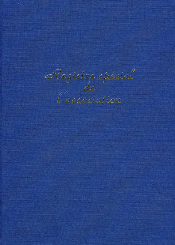 ELVE Registre spécial de l'Association, 297 x 210 mm