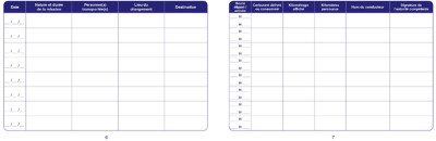 ELVE Carnet de bord pour véhicules de service, 150 x 215 mm