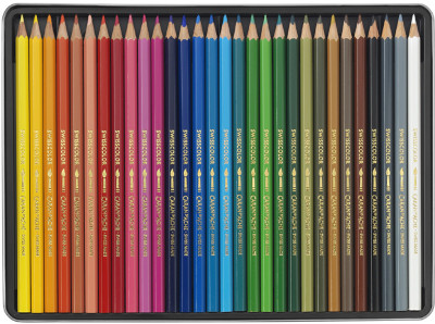 CARAN D'ACHE Crayons de couleur Swisscolor, étui métal de 12