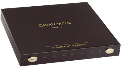 CARAN D'ACHE Crayons de couleur PRISMALO, coffret bois de 80