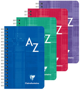 Clairefontaine Répertoire spirale, 75 x 120 mm,quadrillé 5x5