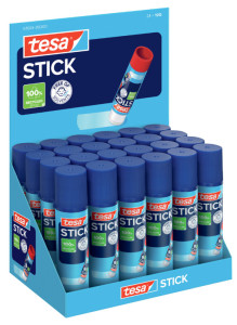 tesa ecoLogo Stick Bâton de colle, 10 g, présentoir comptoir