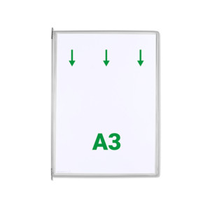 tarifold tdisplay Plaque pochette pivotante, A4, blanc