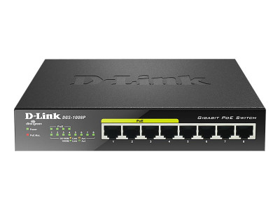 D-Link : 8-PORT 10/100/1000MBPS DESKTOP 8-PORT 10000BASETX