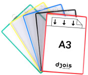 tarifold Poche à anse, format A3 vertical, coloris assortis