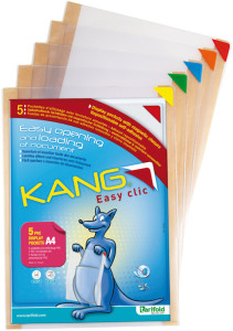 tarifold Poche repositionnable KANG Easy clic, A4, rouge
