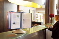 tarifold t-display Support Rotor métallique, format A4, gris tarifold t-display Support Rotor métallique, format A4, gris