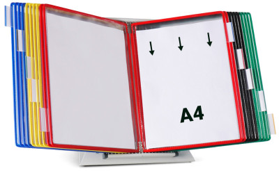 tarifold tdisplay Pupitre de table métal, incl. 30 plaques
