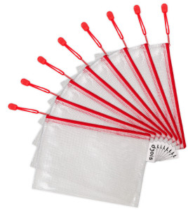 tarifold Pochette à zip ZIPPER, A5, PVC, rouge