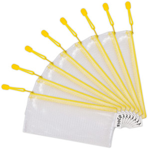 tarifold Pochette à zip ZIPPER, format chéquier, PVC, jaune