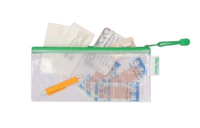 tarifold Pochette à zip ZIPPER, format chéquier, PVC, vert