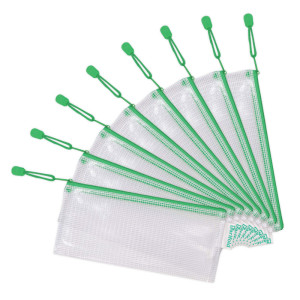 tarifold Pochette à zip ZIPPER, format chéquier, PVC, vert