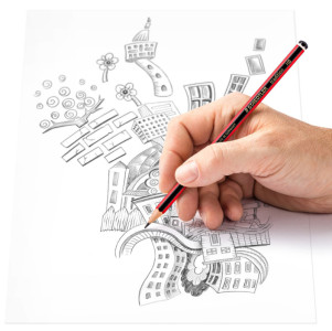 STAEDTLER Crayon Tradition 110, degré dureté: HB, hexagonal,