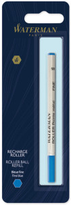 WATERMAN mine pour stylo roller, bleu, largeur du tracé: F