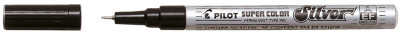 PILOT Marqueur permanent SUPER COLOR, fin, argent