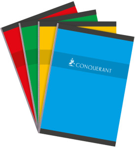 CONQUERANT SEPT Cahier, 210 x 297 mm, quadrillé, 192 pages