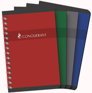 CONQUERANT SEPT Carnet reliure intégrale, 90 x 140 mm