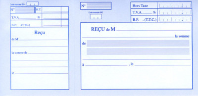 ELVE Carnet à souche 