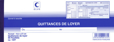 ELVE Carnet à souche 