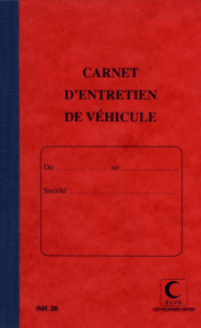 ELVE Carnet d'entretien de véhicule, 32 pages