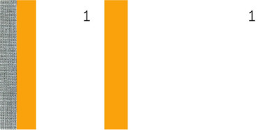 ELVE Bloc vendeur, orange, dimensions: (L)135 x (H)60 mm,