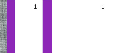 ELVE Bloc vendeur, violet, dimensions: (L)135 x (H)60 mm,