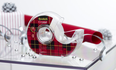 3M Scotch Ruban adhésif Crystal Clear 600, avec dévidoir