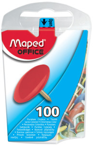 Maped Punaises, recouvertes de plastique, diamètre: 10 mm