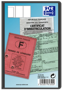 ELBA Etuis de poche, PVC, 3 volets, 0,20 mm, 75 x 105 mm