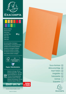 EXACOMPTA Sous-chemises ROCK'S, 220 x 310 mm, assortie