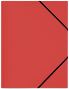 ELBA Chemise à élastique standard, format A4, en PP, rouge