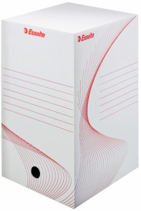Esselte Boîte d'archivage, A4, blanc, (L)200 mm, en carton
