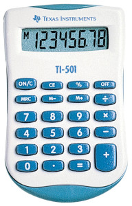 TEXAS INSTRUMENTS calculatrice TI-501, battérie