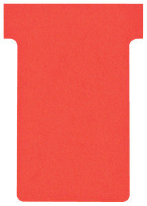 NOBO Fiche T, indice 4 / 124 mm, 170 g/m2, rouge