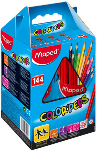 Maped crayons de couleurs COLOR'PEPS, triangulaire, kit