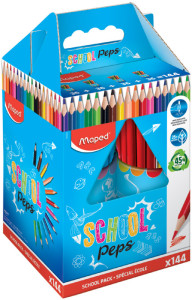 Maped crayons de couleurs COLOR'PEPS, triangulaire, kit