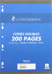 CONQUERANT SEPT Copies doubles 170 x 220 mm,Seyès, 200 pages