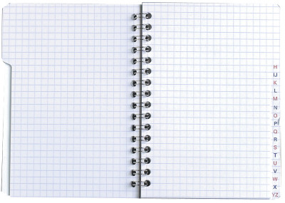 Oxford Carnet répertoire, double spirale, 110 x 170 mm