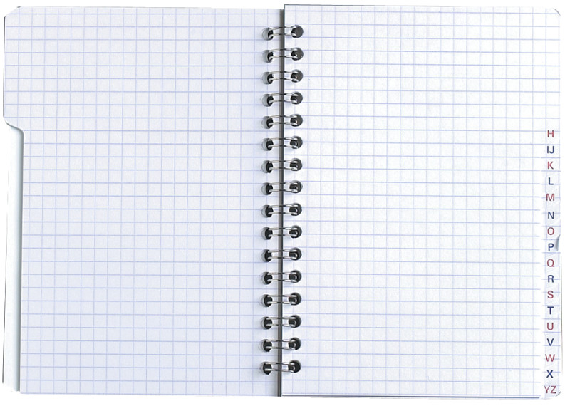 Stock Bureau - OXFORD carnet répertoire spirale 110x170mm