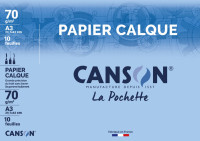 CANSON Papier calque transparent, satiné, A3, 90/95 g/m2
