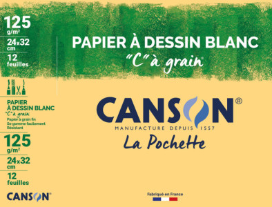 CANSON Papier à dessin blanc 