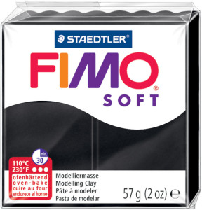 FIMO Pâte à modeler SOFT, à cuire, framboise, 57 g