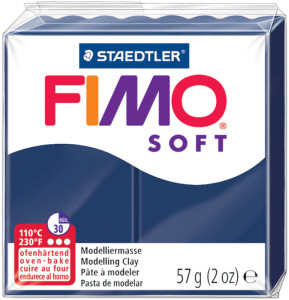 FIMO Pâte à modeler SOFT, à cuire, noir, 57 g