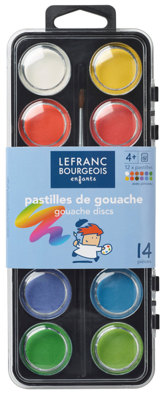 LEFRANC & BOURGEOIS Pastilles de Gouache, boîte de 12