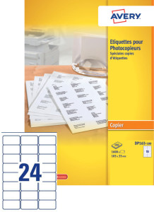 AVERY Étiquettes pour photocopieur, 210 x 297 mm, blanc