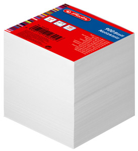 herlitz Bloc-notes cube, 90 x 90 mm, coloré, 80 g/m2