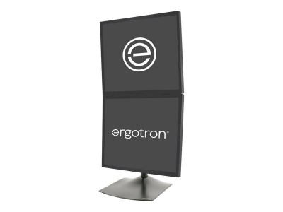 Ergotron : DS100 CONFIG. 2 ECRANS TUBE H 711 MM VESA 75 et 100 NOIR (7.05kg)