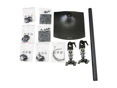 Ergotron : DS100 CONFIG. 2 ECRANS TUBE H 711 MM VESA 75 et 100 NOIR (7.05kg)