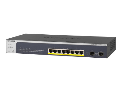 NETGEAR ProSAFE GS510TPP – Smart switch Web manageable PoE+ 190 W 8 ports Gigabit Ethernet avec 2 ports SFP